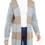 New Directions Blue Spruce Multi Night Blooms Cardigan Sweater XL Casual Winter‎ Gray Photo 0