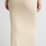 Sophie Rue Rue Sophie Elaine Rib Knit‎ Sweater Maxi Skirt Creme Pearl L Photo 0