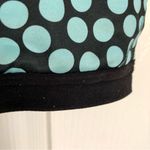 Nike Light Blue and Black Polka Dot Racer Back Sports Bra Size S Photo 3