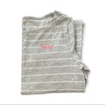 A New Day  Gray and White Stripped Boat Neck Womens Top SZ Large Photo 3