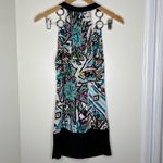 5/$25 Can’t Miss Abstract Geometric Bodycon Mini Dress draped neckline Size undefined Photo 9