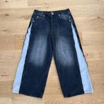 BDG  - Jaya Side Zip Baggy Jeans in Black & Gray Photo 0