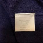 Eileen Fisher  Navy Blue Merino Wool Sweater Tunic Round‎ Neck Long Sleeve XS Photo 4