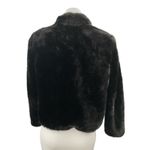 ZARA  Women's Black Faux Fur Shearling Long Sleeve High Neck Zip Up Coat Jacket S Photo 1