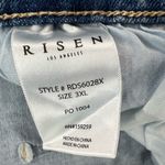 Risen  Jeans Shorts Womens Size 3XL Light Blue Denim Distressed Raw Hem High Rise Photo 10