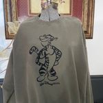 Disney Vintage 90s Walt  World Tigger Sweatshirt Green Pooh Crewneck - XXL 🧡🎀 Photo 2