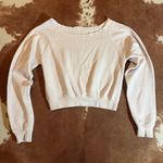 crewneck with cut out neck size small / medium The beige is more jagged cut but it's so soft!! White Photo 0
