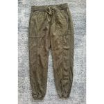 Anthropologie Polka Dot Olive Green Jogger Pants Photo 2