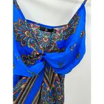 Missguided Blue Paisley Print Twist Front Cami Tank Dress Women's Size 6 NWT Photo 6