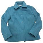 Pendleton  Coat Womens Small Blue Vintage Button Up Merino Wool Pea Jacket Photo 0
