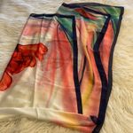 Fashion Scarf 100% silk so beautiful 71” length and 35” wide big scarf Photo 7