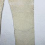 Hugo Boss Vintage Red Label Lamorin Low Rise 100% Leather Wide Leg Tan Pants-10 Photo 11