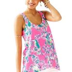 Lilly Pulitzer Monterey Tank Top Toucan Dragonfruit pink S Photo 0
