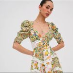 For Love & Lemons  Rosalyn Mini Dress in Green (size S ) NWT Photo 5