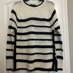 Polo Ralph Lauren Women's Crew Striped Knit Sweater White Size L Photo 2