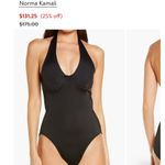 Norma Kamali NWT!  Underwire Halter Mio Swimsuit - Size Large Photo 8