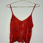 Heart & Hips 🆕 Heart Hips Rust Colored Lace Tank Photo 0