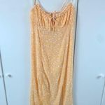 Abercrombie & Fitch  Ditsy Floral Milkmaid Midi Dress - Golden Yellow - XS Photo 6
