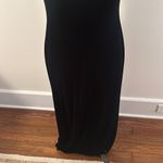 Papell Boutique  Retro Vintage 90s black Velvet column gown Sz 6 Photo 4