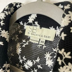 Anthropologie Sachin & Babi Black Mesh Floral
Embroidered Moto Jacket Size XS Photo 6