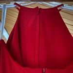 Sherri Hill Two Piece Halter High Slit Red Prom Dress Photo 6