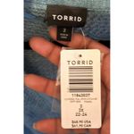 Torrid  3 Teal Open Stitch Button Front Long Sleeve Cardigan Sweater 3x 22 24NWT‎ Photo 4