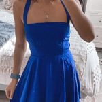 superdown Blue Open Back Mini Dress Photo 0