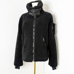 SAM. Denver Sherpa Full Zip Sherpa Jacket Size Small Black Photo 3