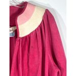 Vintage Evelyn Pearson Pink Velour Housecoat Night Gown Lounge Zipper Womens M Size M Photo 3