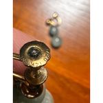 Jade Drop Earrings Dangle Gold‎ 1/20 14K Screw Back Vintage Style Jewelry Green Photo 5