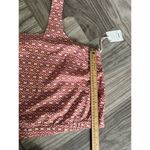 a.n.a Womens 100% Cotton Floral Geo Print Square Neck Top Retro Geo Red 2X Photo 2