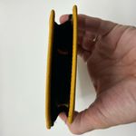 Longchamp A Rare Vintage Yellow Leather Phone Case Sleeve Pouch Photo 2