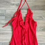 Heiress red asymmetric ruffle dress Photo 2