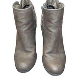 Madden Girl Women’s Deliite brown zip up ankle boots size 8 spring fall casual Photo 0