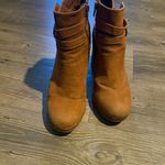 A New Day Faux Suede Platform Heeled Booties Photo 3