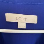 Loft  Royal Blue Long Sleeve Blouse Photo 3