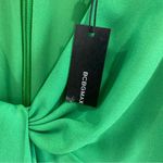 BCBGMAXAZRIA  Short Sleeve Fit and Flare Knot-Front Cocktail Mini Dress Size L Photo 4