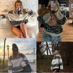 Isabel Marant  Etoile Garner Half Zip  Printed Pullover Long Sleeve Jacket Sz 34 Photo 2