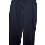 Abercrombie & Fitch Black Wide Leg Cotton Flat Front Pants New w Tag W1471 Sz 6 Photo 0