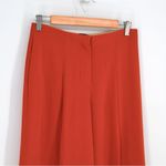 Theory Pleated Wide Leg Pant Striped Crepe in Peach Women's 2 Photo 2