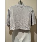 Alphalete Light Blue Oversize Cropped Mock Neck T Photo 2