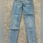 American Eagle  Outfitters Light Blue Distressed Super High Rise Skinny Jeans Photo 3