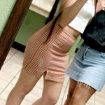 Aeropostale Orange Brown Plaid Skirt  Photo 1