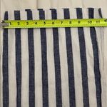 BeachLunchLounge Striped Linen Blend Cropped Wide Leg Pants Womens Size Medium Photo 8