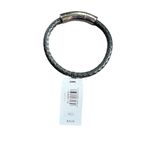 EXPRESS  Silver Clasp Black Braided Bracelet Photo 1
