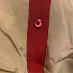 Equipment Color Block Silk Button Front Blouse Size Small In Camel Multi Photo 10