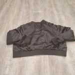 Miss London EUC Collection By Black Label Black Button Down Bomber Jacket 3XL Photo 1