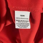 Emma & Michele  Plus 18W Cape Shift Dress Red Knee Length Lined Cocktail Holiday Photo 6