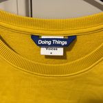 Outdoor Voices  Love Without OV Cropped Yellow Sweatshirt Photo 4