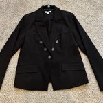 Nanette Lepore Black Gold Button Blazer Classic Double Breasted Office Jacket 12 Photo 7